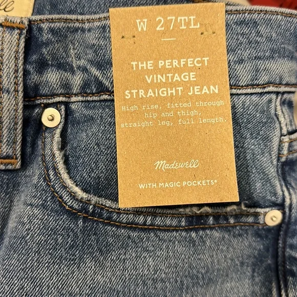 Madewell The Perfect Vintage Jean New! - Picture 9 of 10